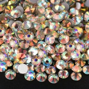 Glitter Crystal Non Hotfix Rhinestones-strips Strass Nails Diamond Crystals 네일파츠 voor vestidos Nail Charms Nail Art Dress B3577-Lucky Sunshine-SS4-1440 stuks