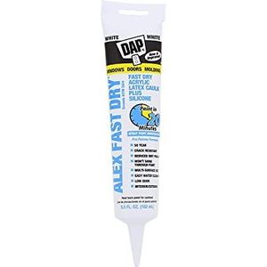 DAP ALEX SNEL DROOG Acryl Latex Caulk Plus Siliconen: 5.5 fl oz. tube (Wit)