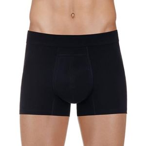 PROTECHDRY Wasbaar en herbruikbaar katoenen ondergoed boxershort met absorberend gebied aan de voorkant voor urine-incontinentie, zwart medium