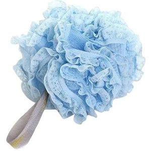 Badsponzen for volwassenen, badspons, mesh poef badspons, schuim Loofah spons (Size : Blue)