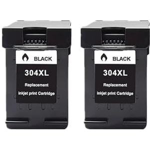 304XL compatibele inktcartridge for Envy 5000 5010 5012 5014 5020 5030 5032 5034 5052 printer(2 Black)
