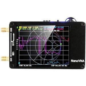 Antenne-analysator, NanoVNA-H Vector Netwerk Antenne Analyzer 50KHz~1.5GHz MF HF VHF UHF Tuner Vna met sleuf, voor netwerkkabeldiagnostiek