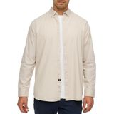 Indicode InKamby Herenhemd van 97% katoen, effen, Simply Taupe, S