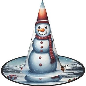 SSIMOO Kerst Sneeuwpop Fashion-Forward Halloween Heksenhoed Voor Vrouwen - Uw Go-To Stuk Voor Halloween Kostuum Assemblies