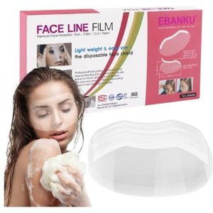 EBANKU 100 stuks microblading douchevizieren, upgrade wenkbrauwen, douchebeschermers, gezichtsbedekking, badvizier, voor volwassenen, kapsalon, accessoires en naverzorging voor ogen, chirurgie