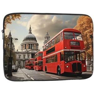 Rode Bus Laptop Sleeve Case 10 inch Laptop Tas Shockproof Beschermende Notebook Case Computer Draagtas Case