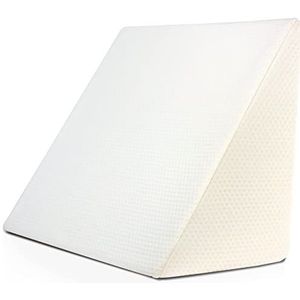 Purovi Wigkussen voor bed en bank, ideaal als leeskussen, rugleuning in bed of om de voeten omhoog te leggen, vormvast schuim, overtrek wasbaar