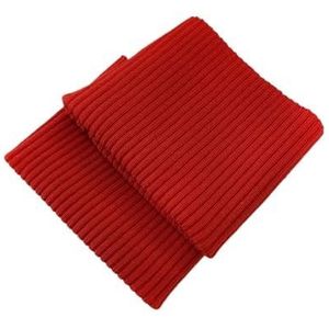 Elastische geribbelde manchetten 2 x 2 dik katoen dikke stretch gebreide trui armen manchet been rib jersey geribbelde trim stof voor donsjas elastische manchetten geribbeld (kleur: rood, maat: 7,5 cm