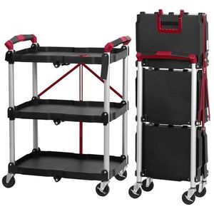 Kleine plankenwagen, serveerwagen, keukenwagen , 3 niveaus, draagkracht