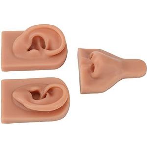 Siliconen neusmodel, siliconen neusoor model zachte rekbare simulatie voor neusringen (donkere huidskleur)