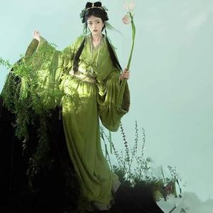 INSTR Jurk Vrouwen Chinese Traditionele Hanfu Oorlog Gewaad Vrouwelijke Carnaval Fairy Cosplay Kostuum Groene Hanfu Jurk
