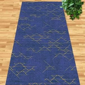 Moderne blauwe hal loper tapijt antislip wasbaar gebied tapijt, binnen gang hal keuken trap entree loper tapijt 60cm/70cm/80cm/100cm breed (Size : 80×250cm)