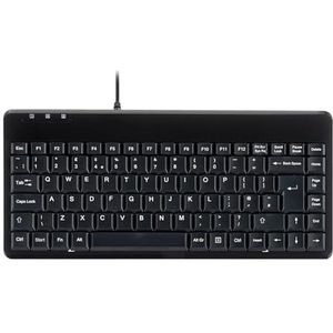 Perixx PERIBOARD-409P Bedraad PS2 Mini-toetsenbord, Zwart, Britse layout