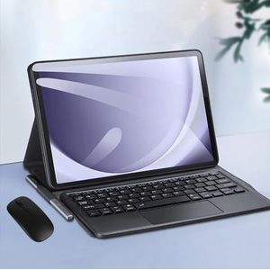 Toetsenbordhoes voor Samsung Galaxy Tab A9+/A9 Plus 11 inch 2023 (SM-X210/X216/X218), Ingebouwde Potloodhouder, Magnetisch Afneembaar Draadloos Toetsenbord met Bluetooth Muis