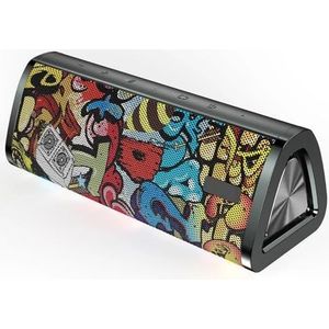 Draagbare bluetooth-luidspreker 360° stereogeluid 20W IPX7 waterdichte draadloze bluetooth 5.0-luidspreker 24 uur afspeeltijd