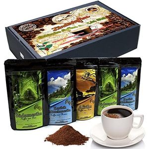 Giftset - Landen Koffie uit de hele wereld - Gemalen koffie in een geschenkdoos, het perfecte geschenk