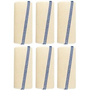 Spa Slender Elastische bandages, 10,2 cm, sport, klittenbandsluiting, latexvrij, compressie, blessures, ondersteuning, 6 stuks