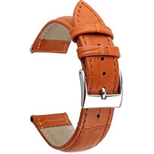 LQXHZ Echt Lederen Horlogebanden 14/16/18/20/22/24 Mm Horloge Stalen Pin Gesp Band blauwe Band Pols Riem Armband Tool(Light brown,20mm)