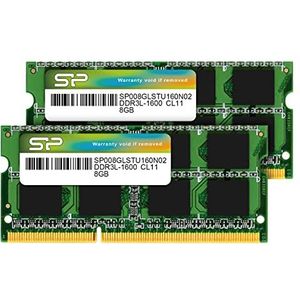 Silicon Power 16 GB (2 x 8 GB) DDR3 1600 MHz (PC3 12800) 240-pins CL11 1.35V SODIMM laptopgeheugenmodule - laag voltage en energiebesparing