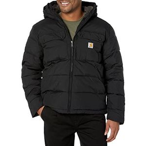 Carhartt Heren winterjas Loose Fit Midweight Geïsoleerd, Zwart, S