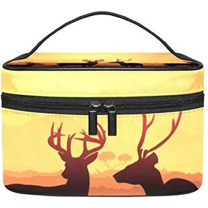 Schemerherten make-up organizer tas, reismake-up tas organizer case draagbare cosmetische tas voor vrouwen en meisjes toiletartikelen, Meerkleurig, 22.5x15x13.8cm/8.9x5.9x5.4in