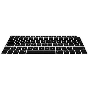 kwmobile Toetsenbord Cover Compatibel met Apple MacBook Air 13"" 2018 2019 2020 A1932 - QWERTY (Spanje) Layout Toetsenbord Cover Siliconen Skin - Zwart