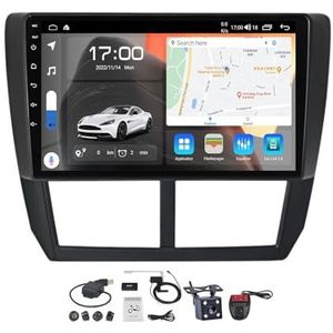 Android 12 2 DIN Autoradio Stereo 9 inch Screen voor Subaru Forester SH 2007-2013 Carplay Android Auto/GPS-navigatie Bluetooth Handenvrij/RDS FM Radio/Voice Control/Stuurbediening (Size : M700S)
