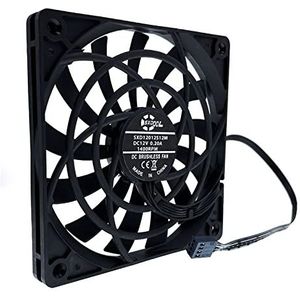 Stomme 120 mm 12 cm PWM Koelventilator Slim 12 mm, nieuwe 120x120x12mm DC 12V 0,20A 1400rpm Computer Pc Case chassis koeler stil lage ruis