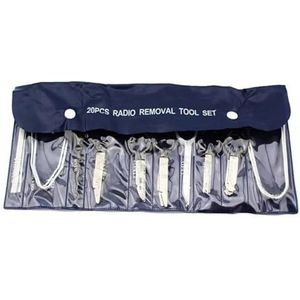 Gereedschap for het verwijderen van de autoradio, deurpaneelverwijdering, Realese stereohoofdunit, audiosleutels, set van 20 stuks Fácil de transportar
