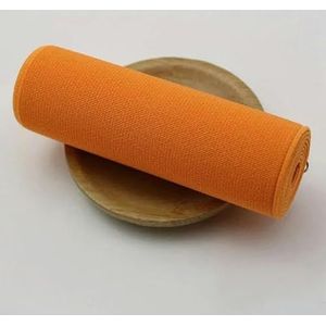 1/2M 10cm breedte elastische banden voor ondergoed Kleur Dubbelzijdige rubberen band Schoenen Kleding Elastieken Tapes DIY Accessoires-Oranje-10cm-2Meter