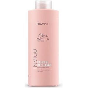 Wella Professionals Invigo Blonde Recharge Color Refreshing Shampoo/Cool Blonde, 1000 ml