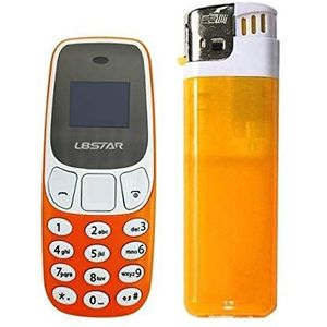 Valmoni Sport De kleinste mini-telefoon ter wereld met dual-sim en spraakwisselaar L8STAR Winzwerg (oranje)
