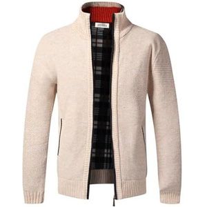 Jinsha - Gebreid Herenvest - Fleece Gevoerd - Warme Winterjas