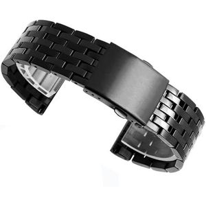 dayeer Voor Diesel DZ4316 DZ7395 DZ7305 DZ7330 4358 Duty Roestvrij Stalen Horlogeband Voor Mannen Horlogeband (Color : B-black, Size : 28mm)