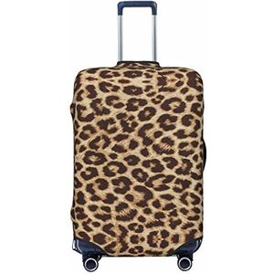 UNIOND Leuke luipaardprint Gedrukt Bagage Cover Elastische Reizen Koffer Cover Protector Fit 18-32 Inch Bagage, Zwart, M