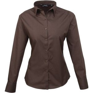 Premier vrouwen dames popeline blouse in 30 kleuren en de maten XXS tot 6XL volgens Oeko Tex® Standard 100 en WRAP gecertificeerd door notrash2003®