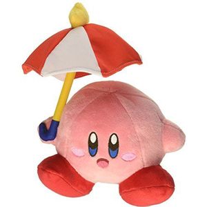 knuffel Kirby met parasol 13 cm