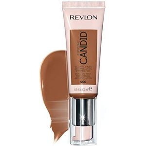 Revlon PhotoReady Candid Natural Finish Foundation, met anti-vervuiling, antioxidant, anti-blauw licht ingrediënten, mokka (550), 22 ml