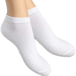 alber's SNEAKER - Set van 5 | Sneakersokken voor Heren en Dames | Sportieve Pasvorm | Ademend Katoen | Comfortabele Rand | Wit | 39-42