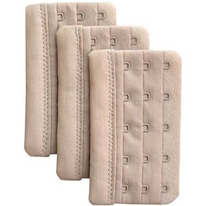 Chanie 3 Stuks Dames Bh-Verlengstukken met 5 Haken, 5.9cm x 9.4cm