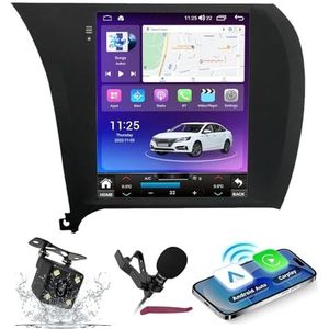 Android 14 Autoradio Navi voor K-ia K3 Cerato Forte (2013-2018) 9.7 ""Vertical Screen Multimedia Player met Wireless Carplay GPS Navigation Bluetooth 5.0 HIFI FM Radio 5G-WiFi SWC MIC,M700s