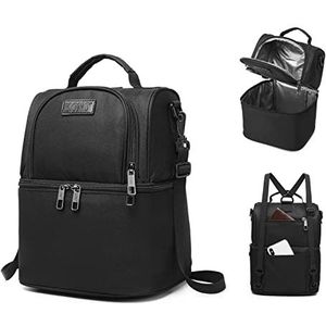 Kono Lunchtas Rugzak Geïsoleerde Lunchbox voor Mannen Vrouwen Volwassenen Kids 10L Lekvrije Koeltas voor Werk School Outdoor Camping Reizen
