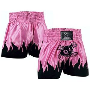 Islero Dames Roze Muay Thai Shorts Vechten MMA Kick Boksen Shorts Grappling Martial Arts Gear UFC Kooi Vechten Shorts Dames Kleding