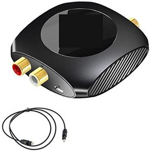 Mini-videomixer, Pro-switcher, 96 KHz Analoog Naar Digitaal Audio Converter 2RCA Naar SPDIF Optische Coaxiale Adapter TV Naar Speaker Subwoofer Versterker met brede compatibiliteit, eenvoudig in te st