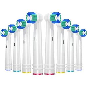 Vervangingsborstelkoppen voor Oral B, 8 stuks elektrische tandenborstelkoppen voor Oral B Braun, Classic Precision Clean Opzetborstels Fit Professional Care, Vitality Pro Smart Genius Series en meer