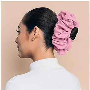 Hoofdbanden ​Voor Dames Maleisische bos haar stropdas for moslim vrouwen chiffon rubberen band prachtige hijab volumizing scrunchie hoofddoek accessoires Haarband (Size : Pink)
