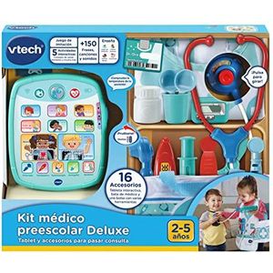 VTech - Deluxe medicijnkoffer, tablet en accessoires voor praktijk, speelgoed voor kinderen vanaf 2 jaar, Spaanse versie