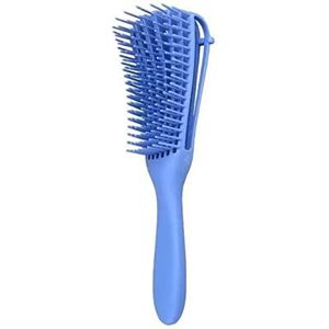 Ontwarrende borstel, draagbare haarontklitterborstel verwijderbaar plastic voor vrouwen voor reizen (blauw)