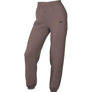 Nike Dames Full Length Pant W NSW Phnx FLC Hr Os Pant, Smokey Mauve/Black, DQ5887-208, 2XL