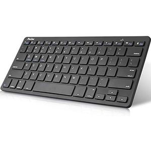 ProCase Universeel Draadloos Toetsenbord, Ultradun en Lichtgewicht, voor iOS iPad Pro/iPad Air/iPad Mini, Android, Windows, tablets, pc, Smartphone -Zwart